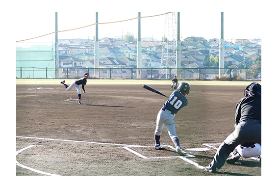 試合中の写真