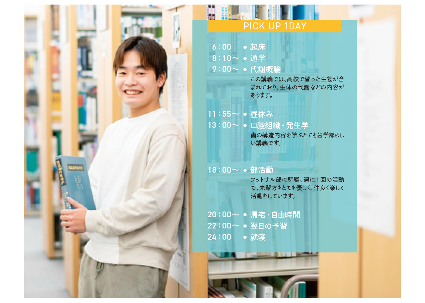 student’s VOICE　歯学部１年