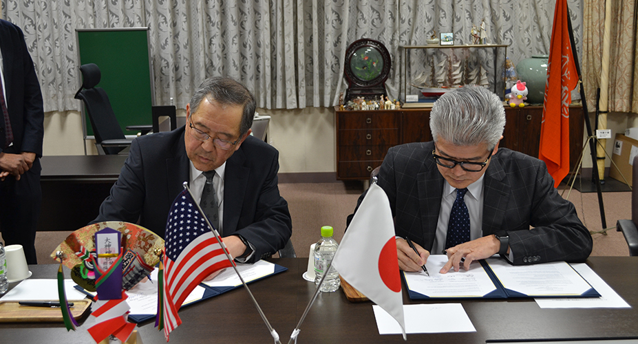 オレゴンヘルス＆サイエンス大学との大学間学術交流協定締結調印式