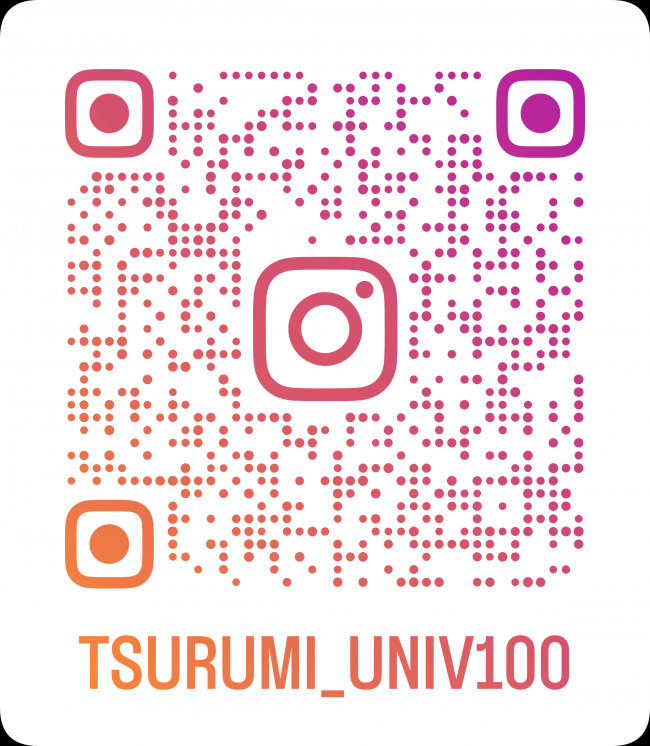 tsurumi_univ100インスタグラムQRコード